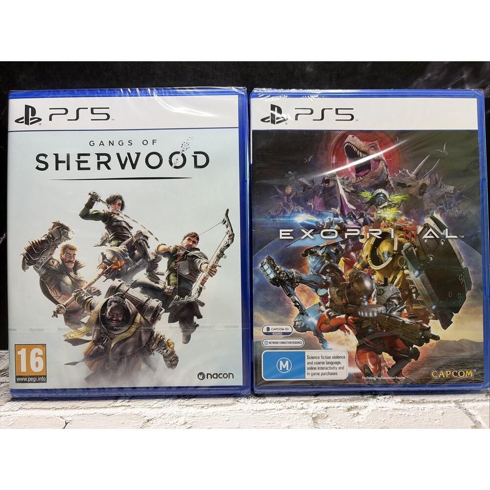 PS 5 -Exoprimal & Gangs Of Sherwood - PlayStation PAL Region Free FACTORY SEALED